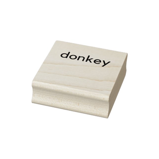donkey dark rubber stamp (Stamp)