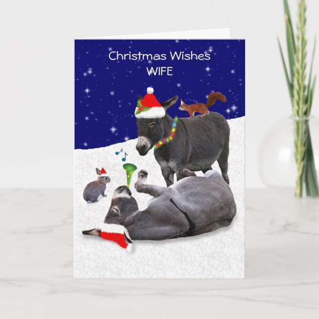 Donkey Daze Card (Wife) (Front)