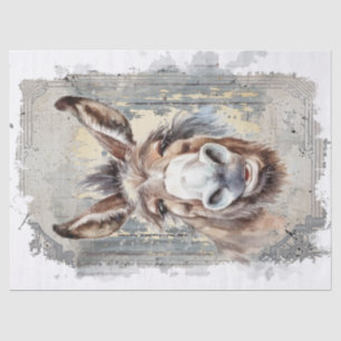 Donkey Decoupage Tissue Paper