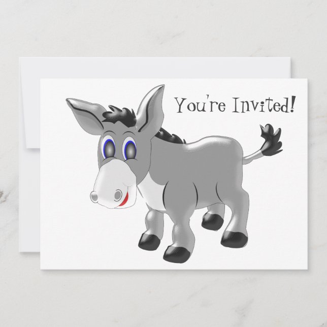 Donkey Design Any Occasion Invitation (Front)