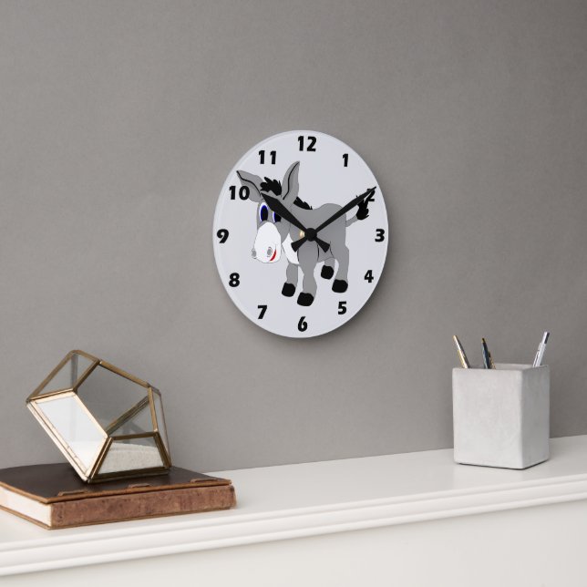 Donkey Design Round Clock (Office)