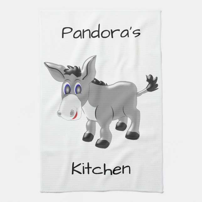 Donkey Design Tea Towel (Vertical)