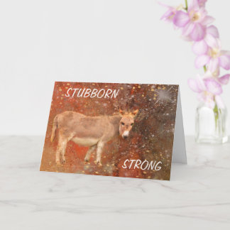 Donkey Encouragement Cancer Support Card