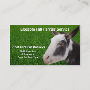 Donkey Farrier Business Card