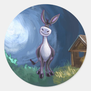 Donkey Gifts & Accessories Classic Round Sticker