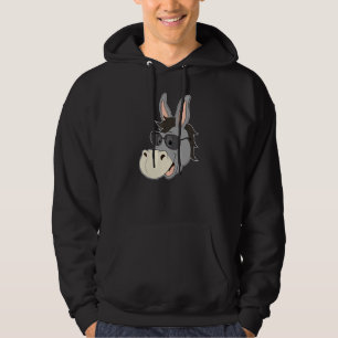 Donkey Head Sunglasses Mule Heart Zoo Animal Farme Hoodie