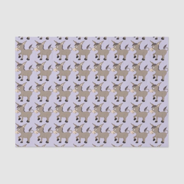 Donkey Illustration tissue paper (Front)
