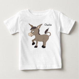 Donkey Illustrations custom name clothing Baby T-Shirt