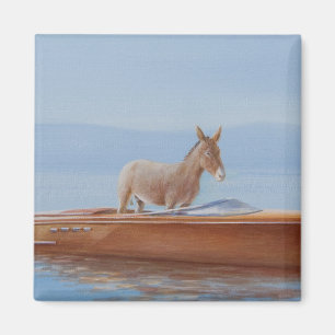 Donkey in a Riva 2010 Magnet