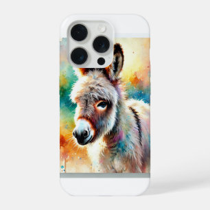 Donkey in the Morning Light 300824AREF133 - Waterc iPhone 15 Pro Case