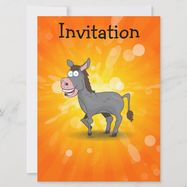 Donkey Invitation (Front)