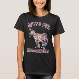 Donkey Just a Girl Who Loves Donkeys T-Shirt