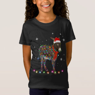 Donkey Lights Xmas Tree Funny Santa Donkey Christm T-Shirt