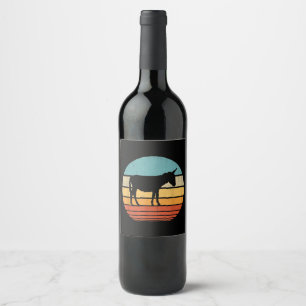 Donkey Lover Gift   Farmhouse Gift Ideas Wine Label