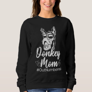 Donkey Mum Animal  Love Donkey Sweatshirt