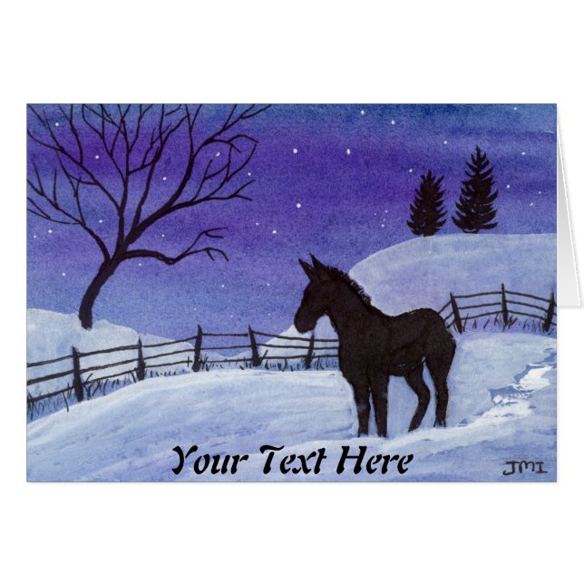 Donkey Note Card (Front Horizontal)