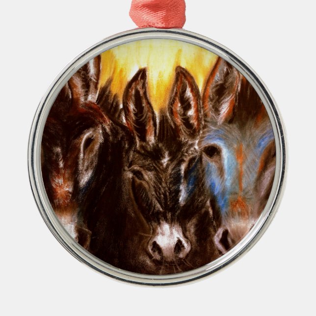 Donkey of the BLM Metal Tree Decoration (Front)