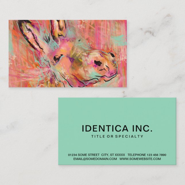 donkey painting business card (Front/Back)