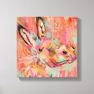 donkey painting canvas print
