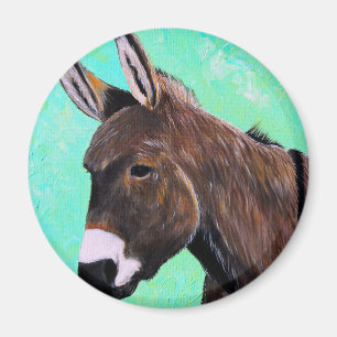 Donkey Painting Magnet
