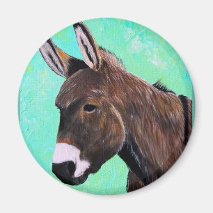 Donkey Painting Magnet
