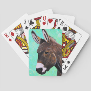Donkey Painting Playing Cards