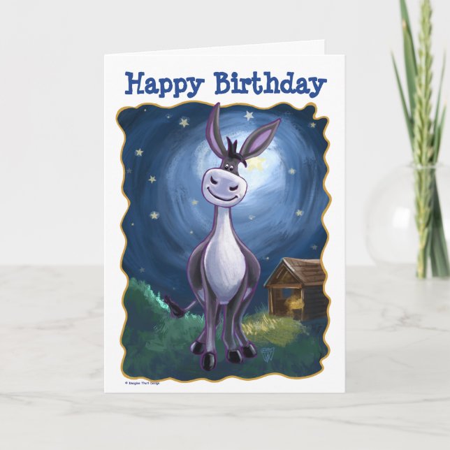 Donkey Party Centre Card (Front)