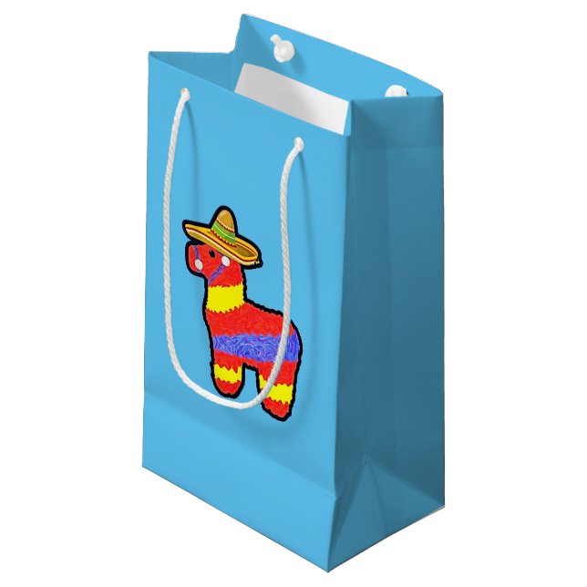 Donkey Pinata!  Small Gift Bag (Front Angled)