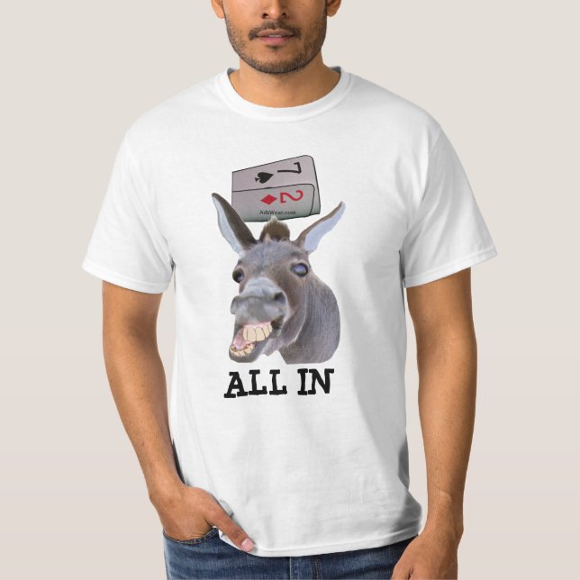 DONKEY POKER ALL IN POKER SHIRT (Front)