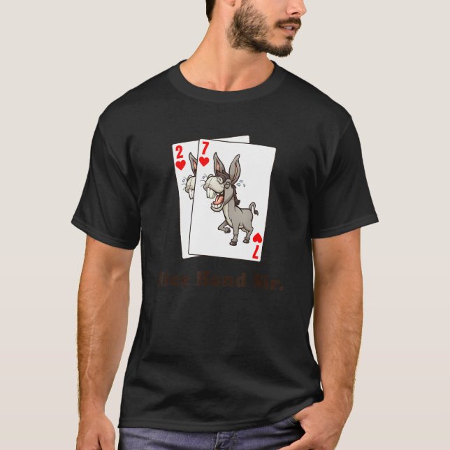 Donkey Poker For Online And Live Players T-Shirt (Front)