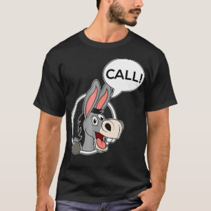 Donkey Poker Player Call  Gambling Gambler Tee 