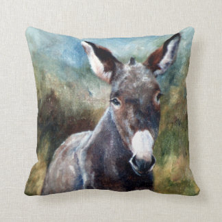 Donkey Portrait Pillow