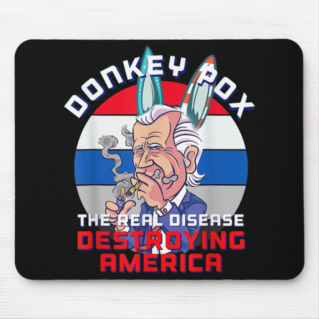 Donkey Pox Great MAGA King Trump UltrA MAGA US Ind Mouse Mat (Front)