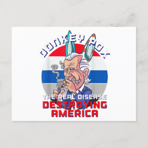 Donkey Pox Great MAGA King Trump UltrA MAGA US Ind Postcard