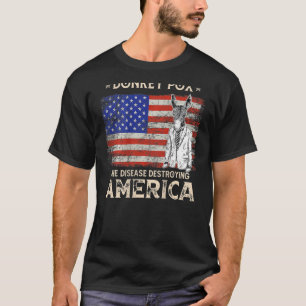 Donkey Pox The Disease Destroying America On Bac T-Shirt