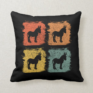 Donkey Retro Pop Art Cushion