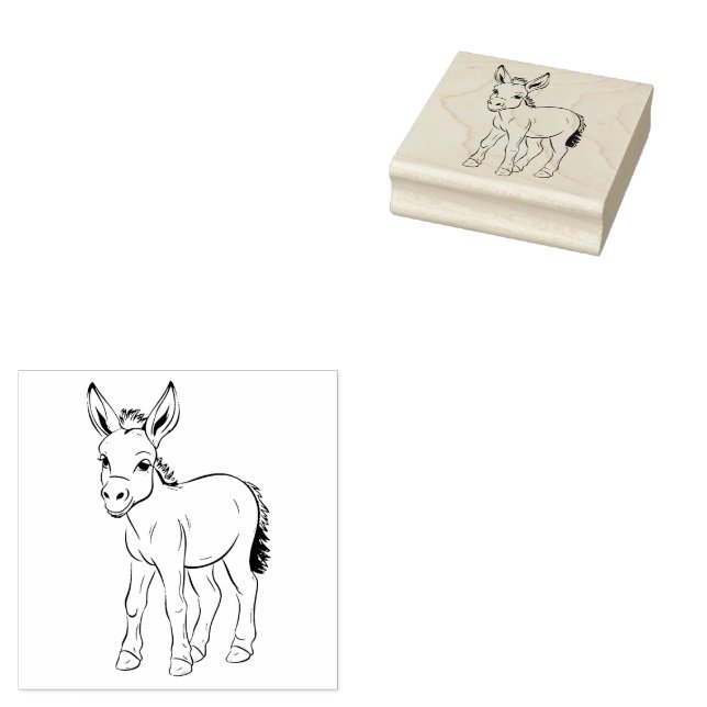 Donkey Rubber Stamp (Stamped)