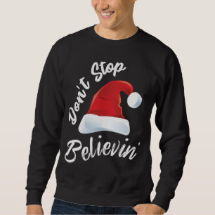 Donkey Santa Hat Donkey Lover Cute Donkey Christma Sweatshirt