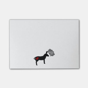 Donkey Says Kiss It With Kissy Lips Post-it Notes