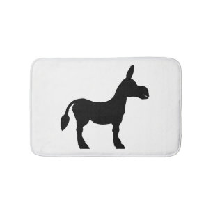 Donkey Silhouette Bath Mat