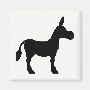 Donkey Silhouette Magnet