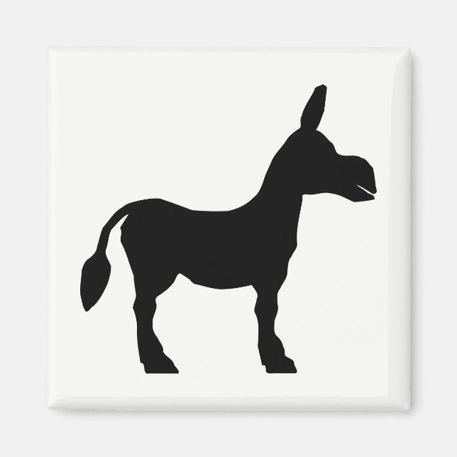 Donkey Silhouette Magnet (Front)