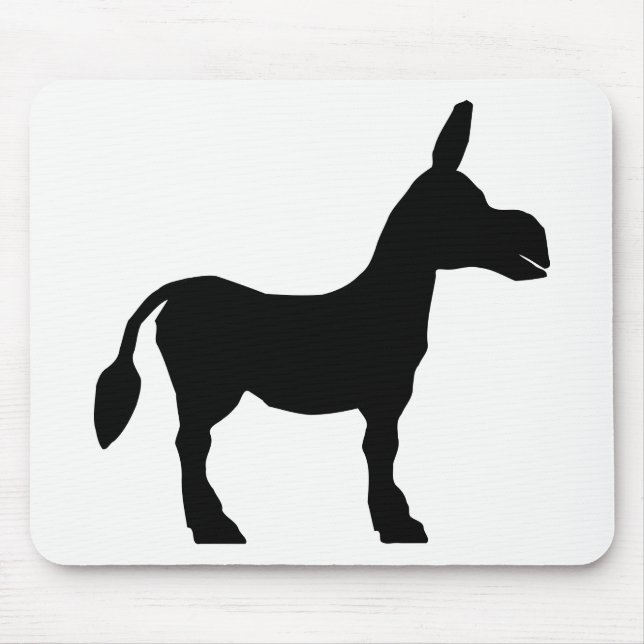 Donkey Silhouette Mouse Mat (Front)