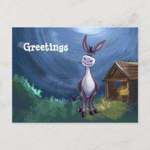 Donkey Stationery Postcard