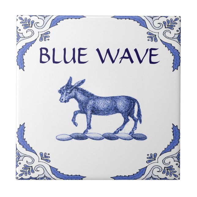 Donkey Tile, Dutch Look, Personalise Tile (Front)