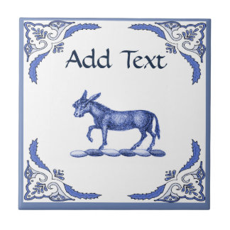 Donkey Tile, Dutch Look, Personalise Tile