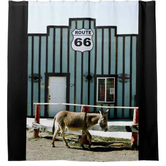 Donkey Town Oatman Arizona Shower Curtain (Front)