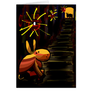 donkey under streetlight