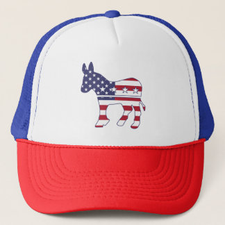 Donkey US Flag Democratic Trucker Hat