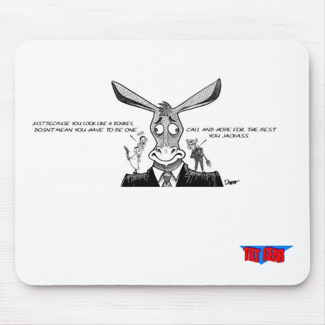 DONKEY VS JACKASS, TILT GEAR MOUSE MAT (Front)